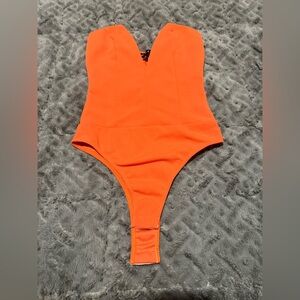 Vibrant Orange Bodysuit